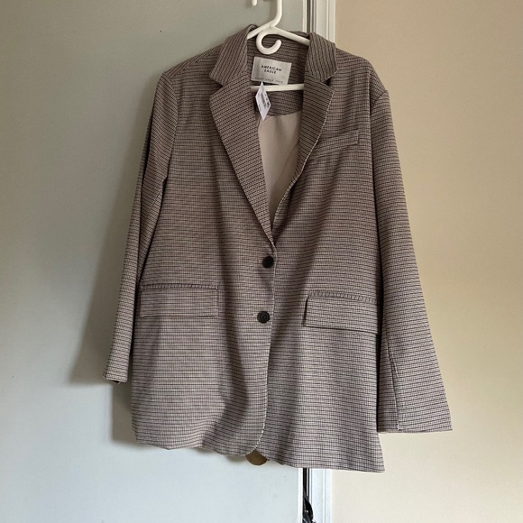 American Eagle blazer size women’s size large beige NWT - Picture 1 of 6